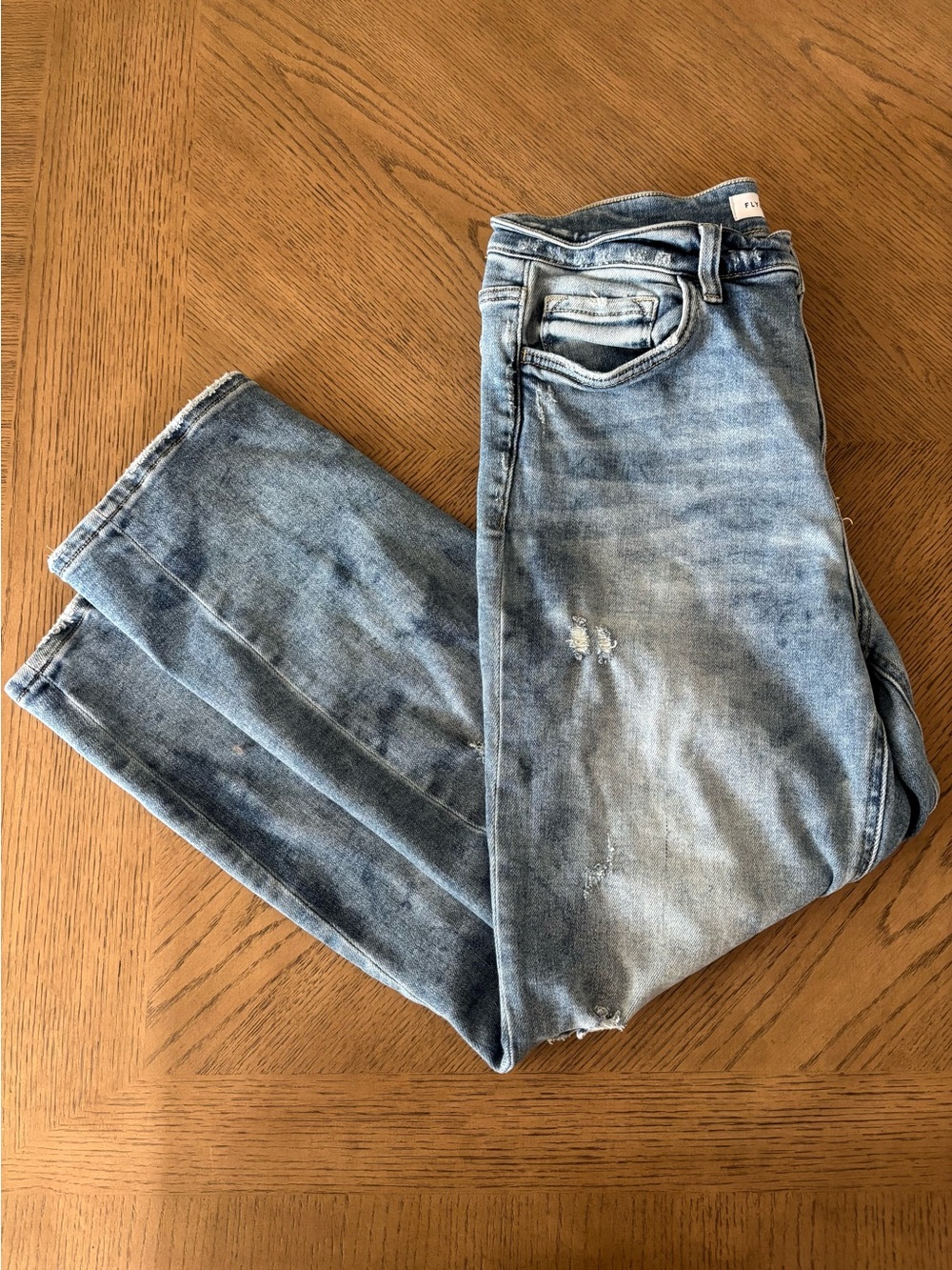 Flying Monkey Women’s Light Wash Slim Straight Jeans